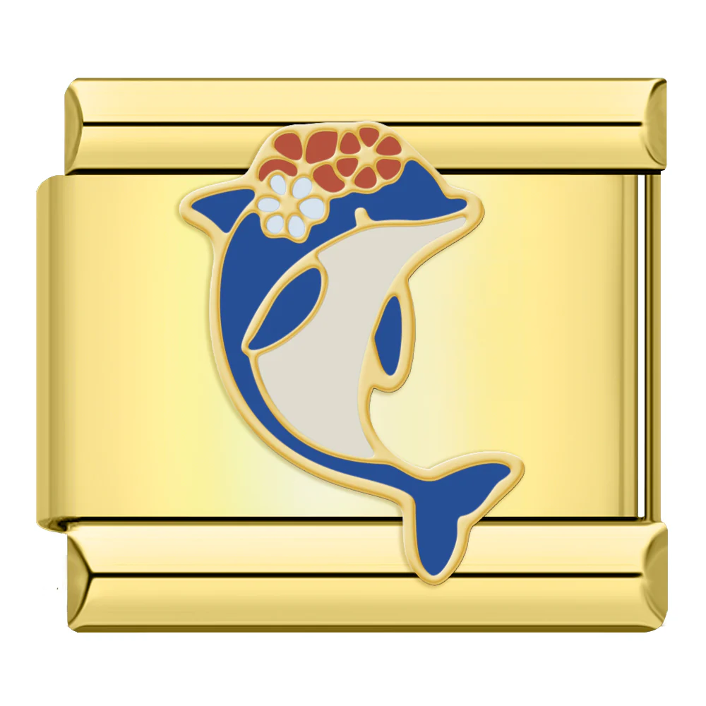 Blumen-Delfin