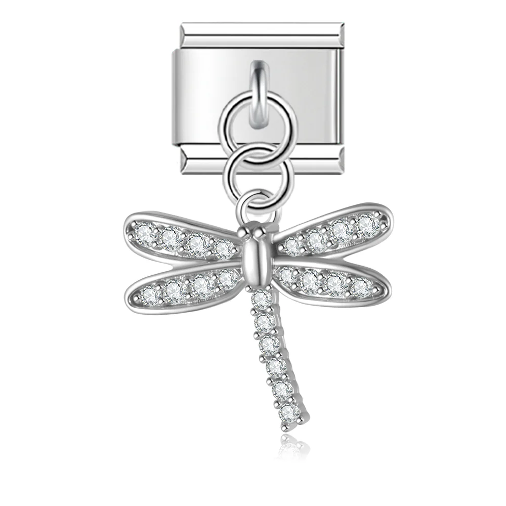Glitzer Libelle Anhänger