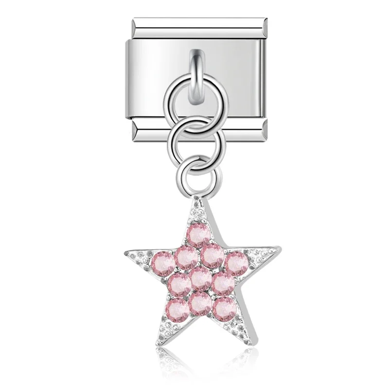 Anhänger Pinker Glitzerstern