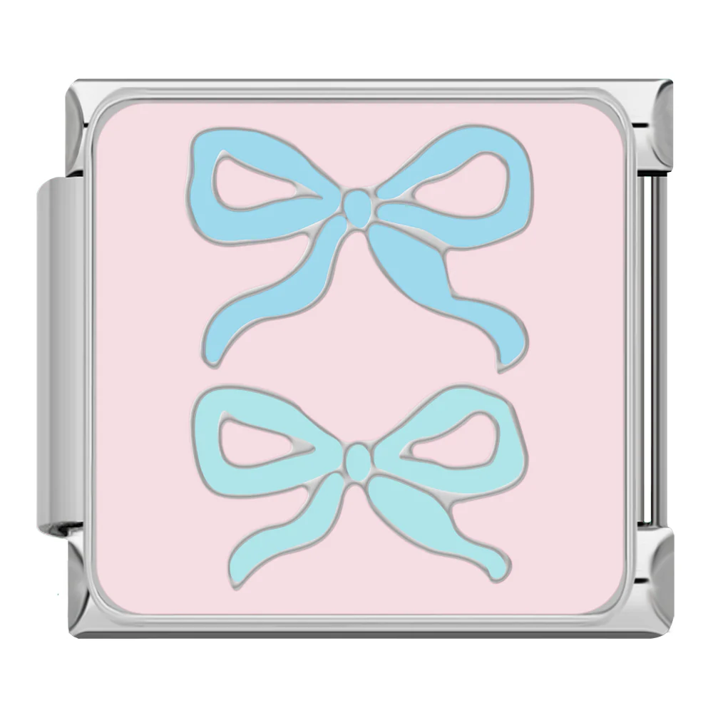 Pastell Schleifen Silber
