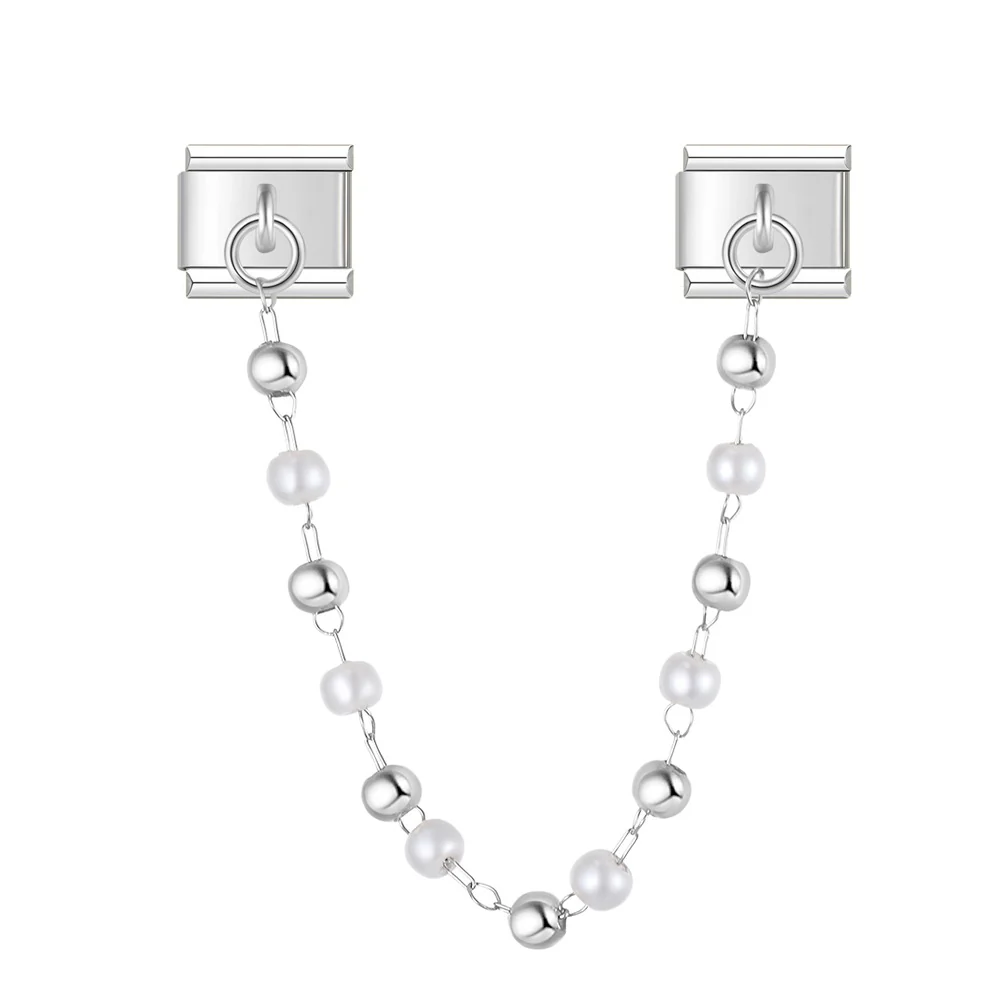 Perlen Charm-Kette 2.0 Silber