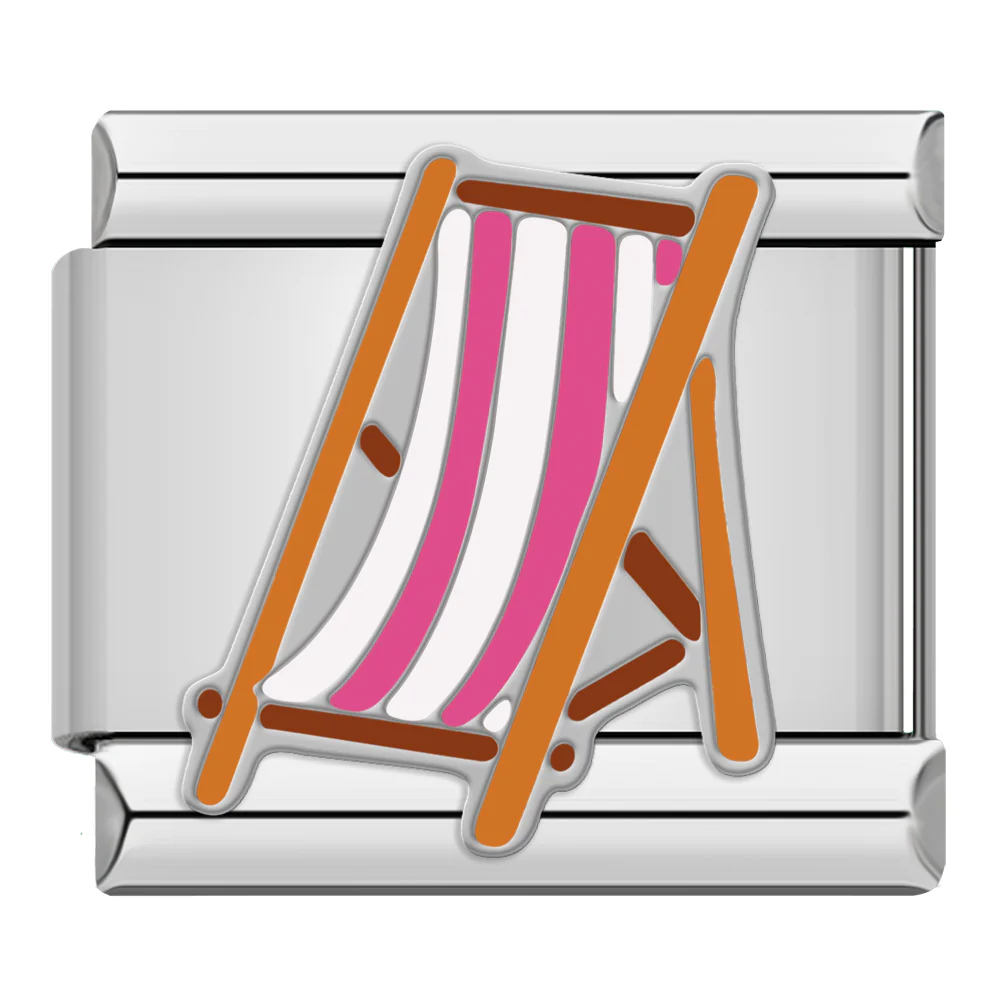 Strandstuhl Silber